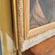 Oil on Canvas Portrait Painting of a Woman Framed 19th Century Signed