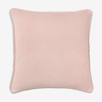 Velvet cushion 50x50cm nude color
