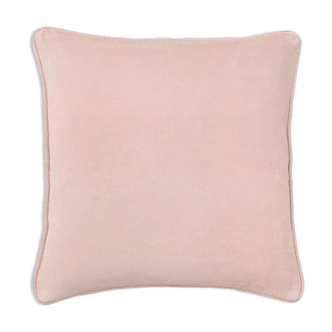 Coussin en velours 50x50cm couleur nude