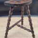 Tripod stool with square ball feet