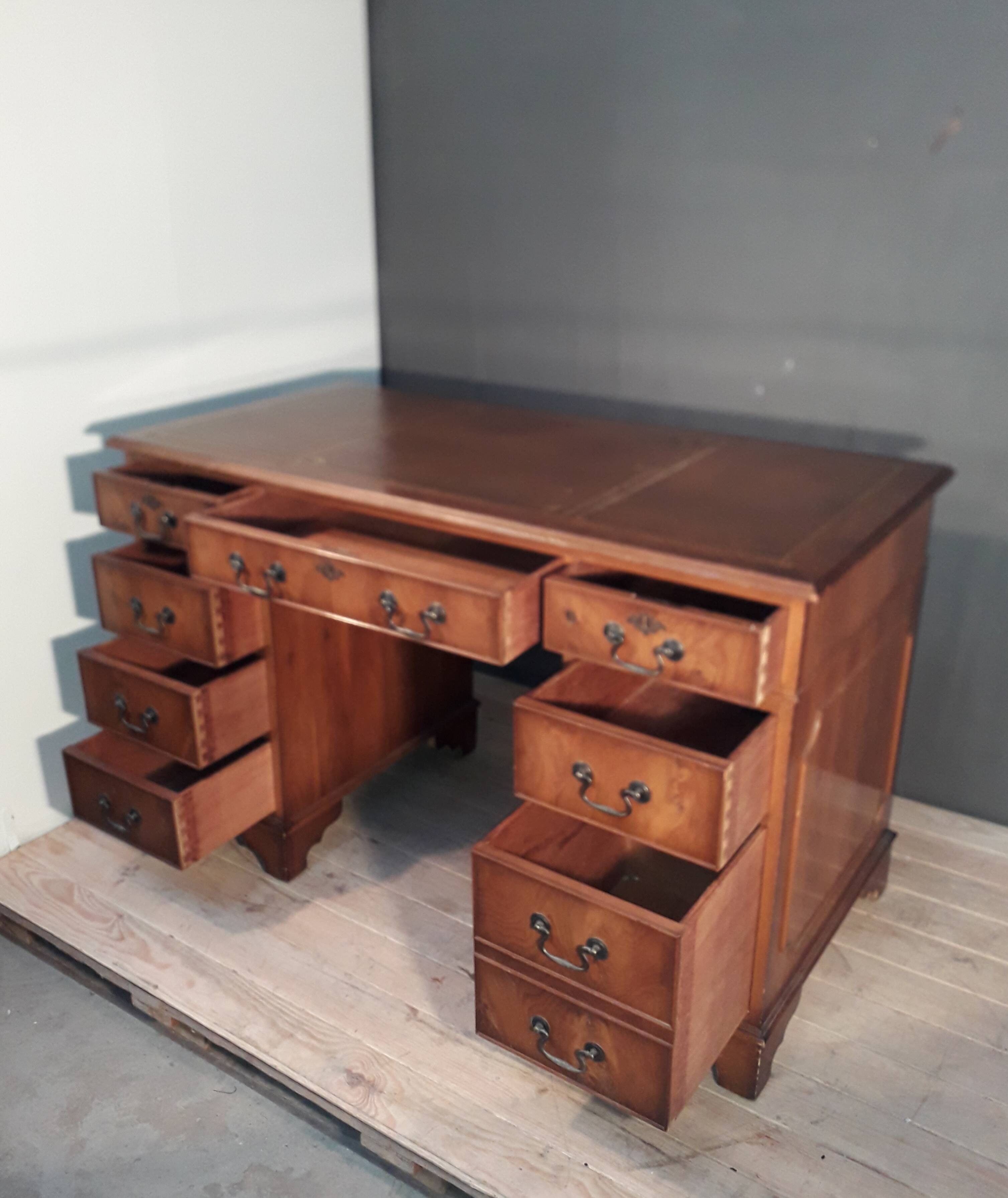 English coffer desk
