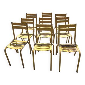 Chaises de bistrot vintage - fer