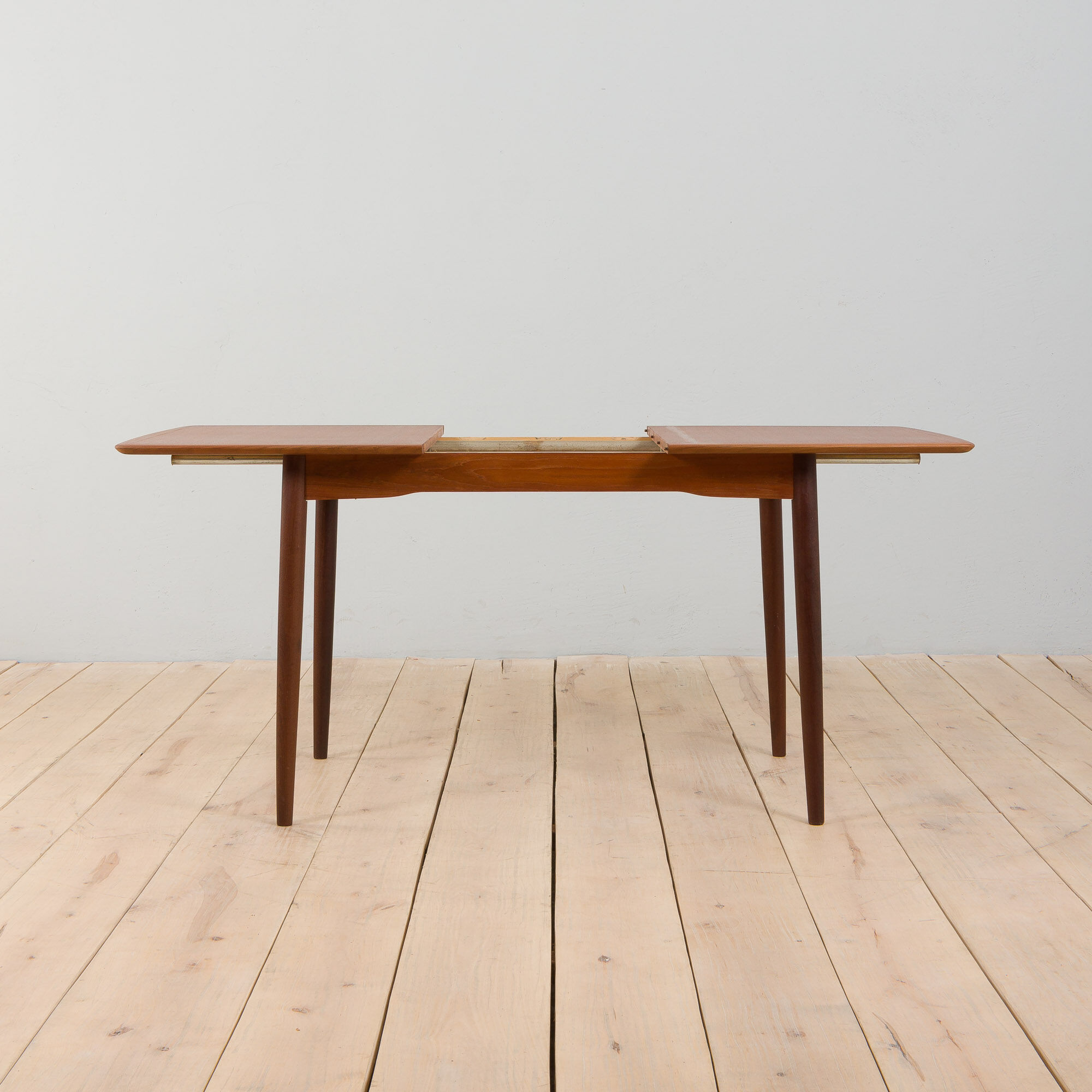 Danish rectangular teak extension table, 1970s