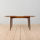 Danish rectangular teak extension table, 1970s