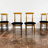 Set of 6 restored chairs by Bernard Malendowicz 1960s