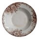 Large deep plate Terre de fer Gien Autumn