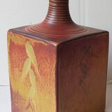 Vintage Scandinavian enamelled earth soliflore vase