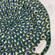 Round dish with old handles made in France Sarreguemines U&C