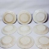 9 Antique Plates 19th Century Blue Willow Pattern Chinese Blue Decor