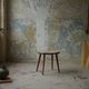 Vintage Swedish Modern Solid Oak Stool by Yngve Ekström, Model "palle", 1950s