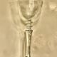 Lot de 11 anciens verres à eau en cristal gravé – Jambe facettée –