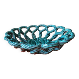 Vintage woven green basket Vallauris