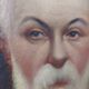 Portrait bearded man XlX the childcare sign