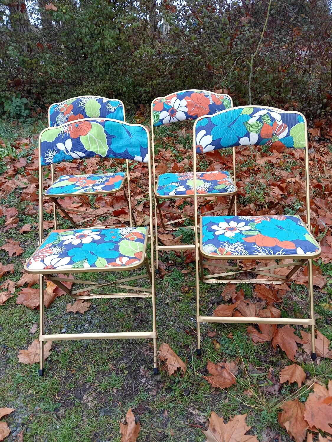 Vintage folding chairs