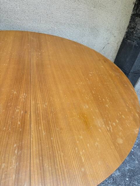 round dining table Alain Richard 1950 vintage