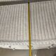 White rattan bedroom set: chest of drawers, mirror, bed, basket