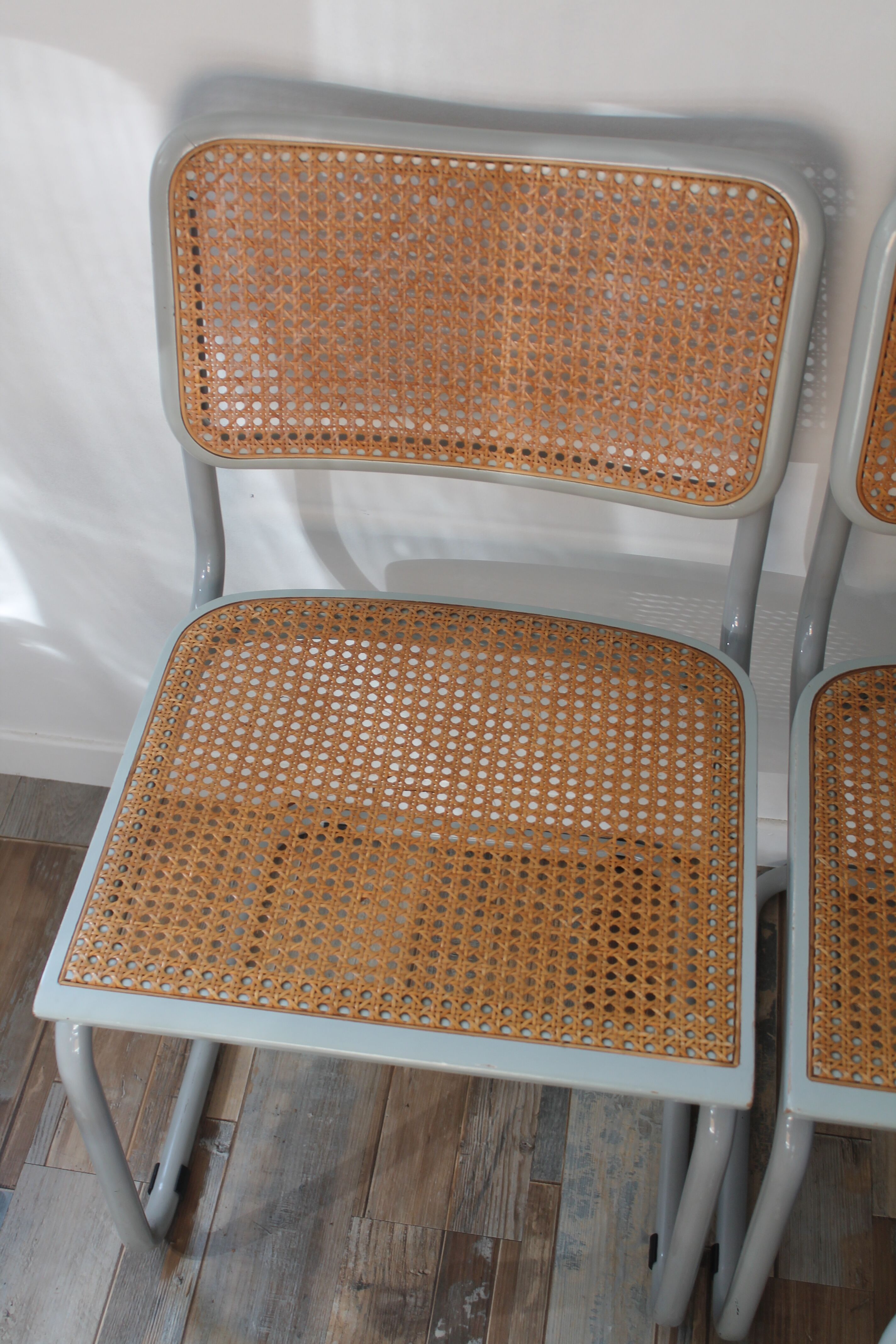 Lot 6 chairs Marcel Breuer Cesca B32