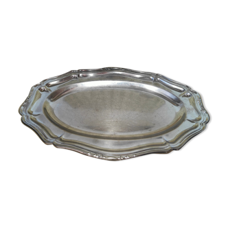 Stainless steel serving dish in its box