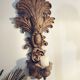 Incredible patinated wall candle holder