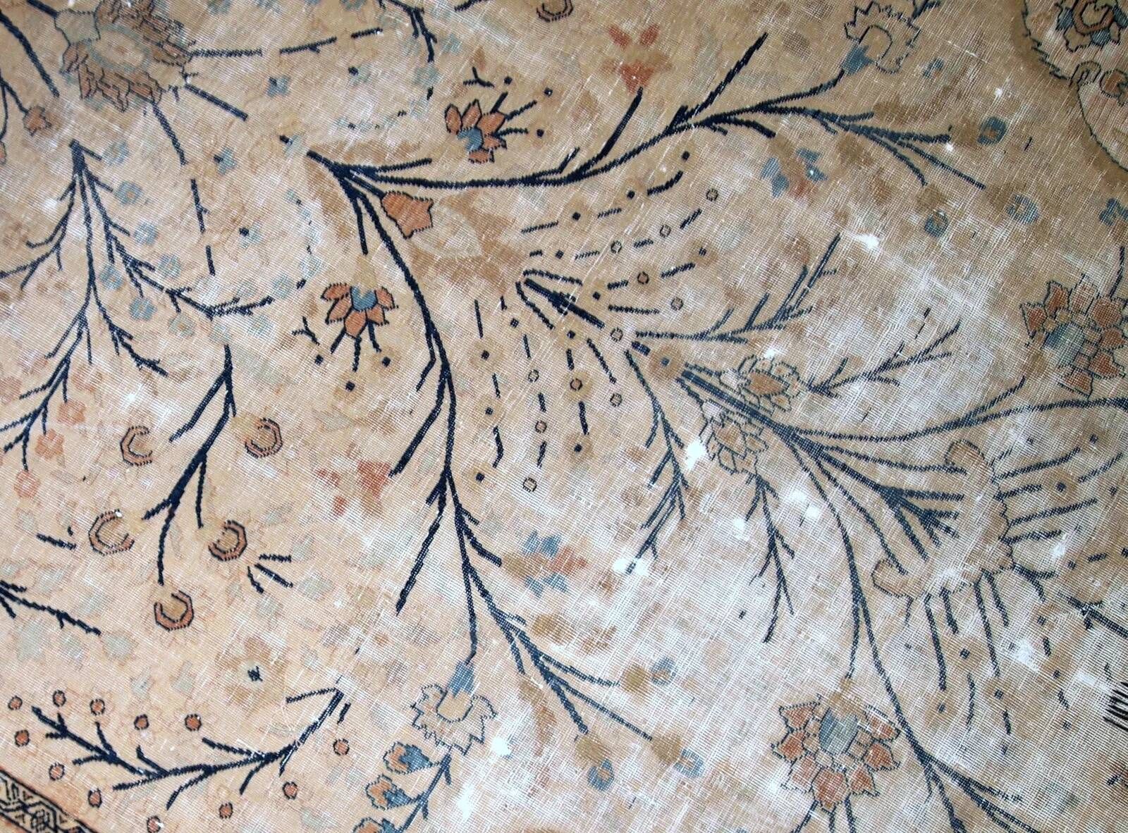 Handmade antique prayer Indo-Moktasham rug 4' x 6.2' (122cm x 189cm) 1880s