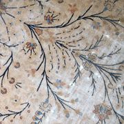 Handmade antique prayer Indo-Moktasham rug 4' x 6.2' (122cm x 189cm) 1880s