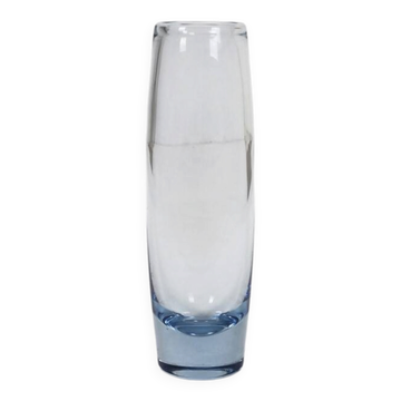 Vase en verre fait main par Per Lütken pour Holmegaard / “Akva” / “Rondo” / Design danois moderne du milieu du siècle