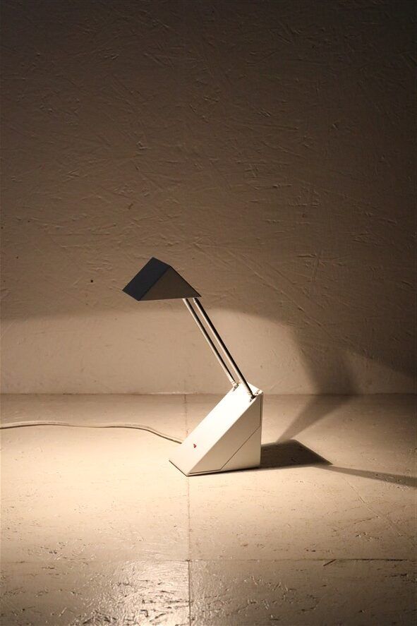Postmodern desk lamp with telescopic arm / 1980s