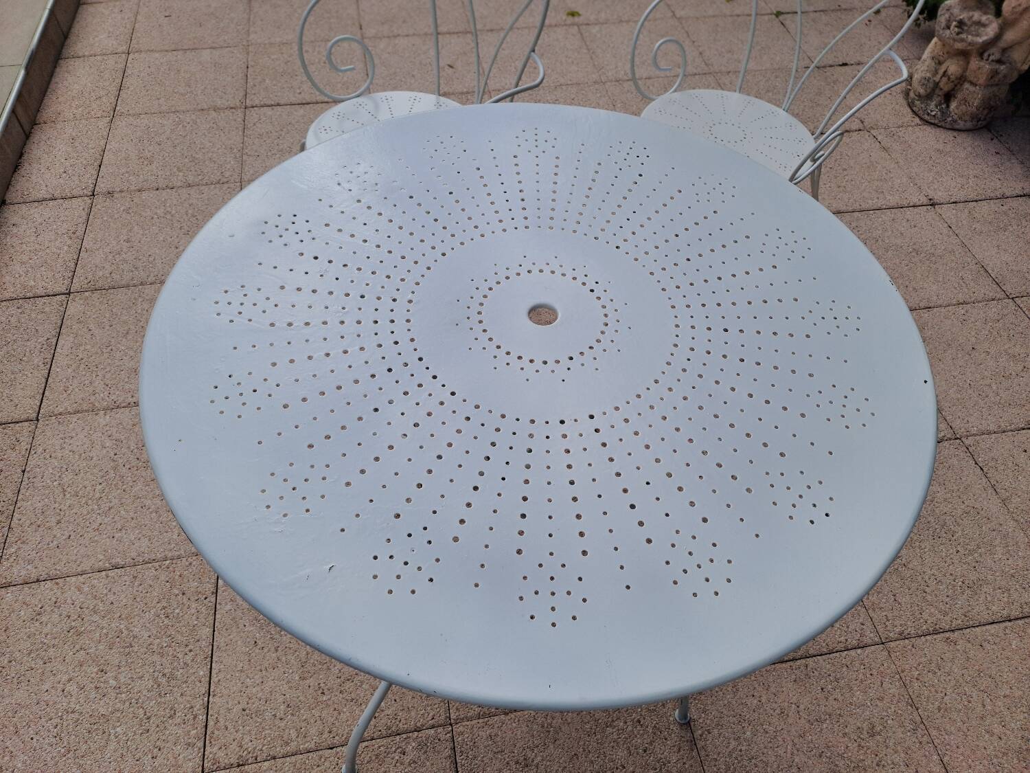 Wrought iron garden furniture