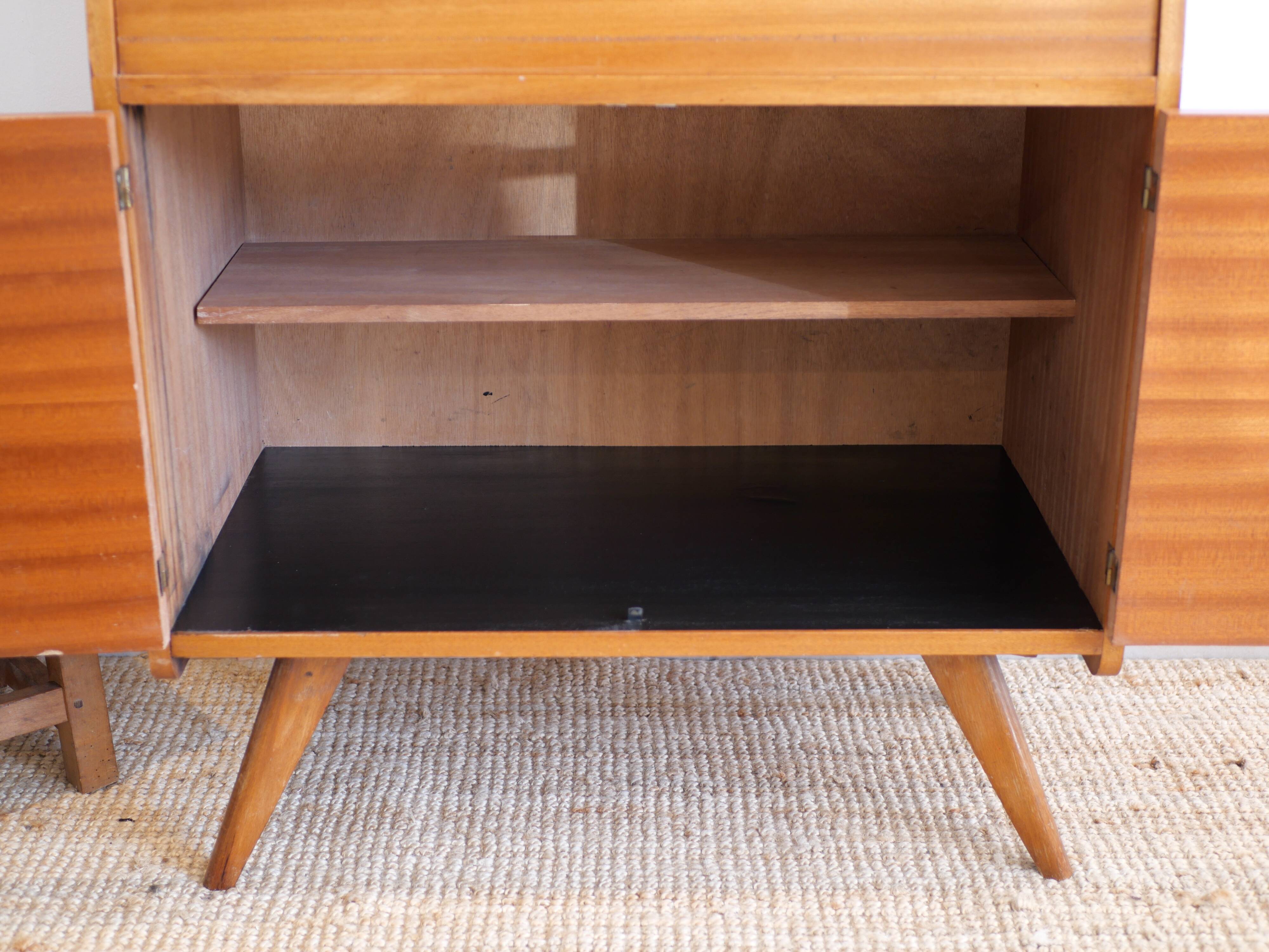 Vintage secretary with compass legs