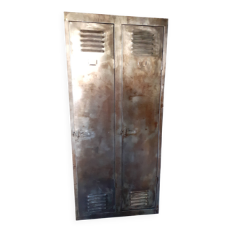 Vintage industrial locker room