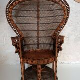 Emmanuelle rattan armchair Kok Maison 1970