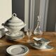 Covered soup tureen or vegetable dish in Saint Amand earthenware H29 D28