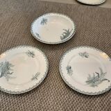 3 dishes model lily of the valley, Saint Amand and hamage