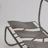 Sculptural metal bench / Artist's work signed Circa 2000