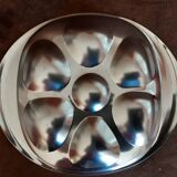 Set of 6 metal oyster plates