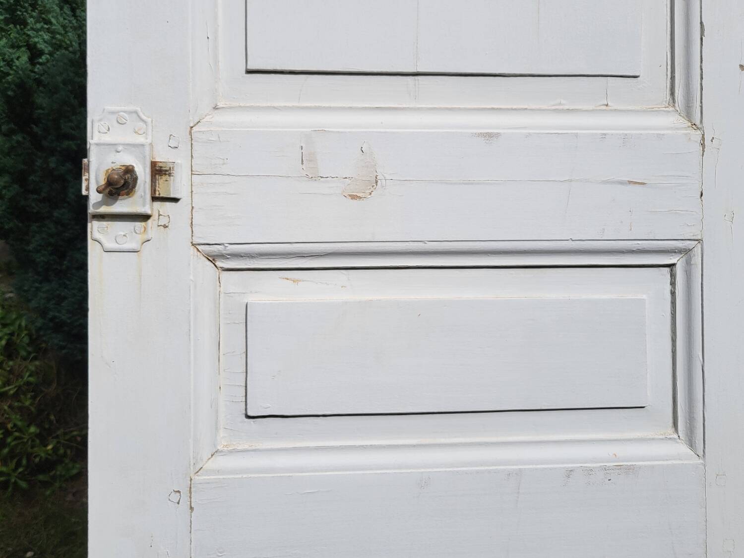 Antique wall cupboard door circa 1900 228x60.5 cm