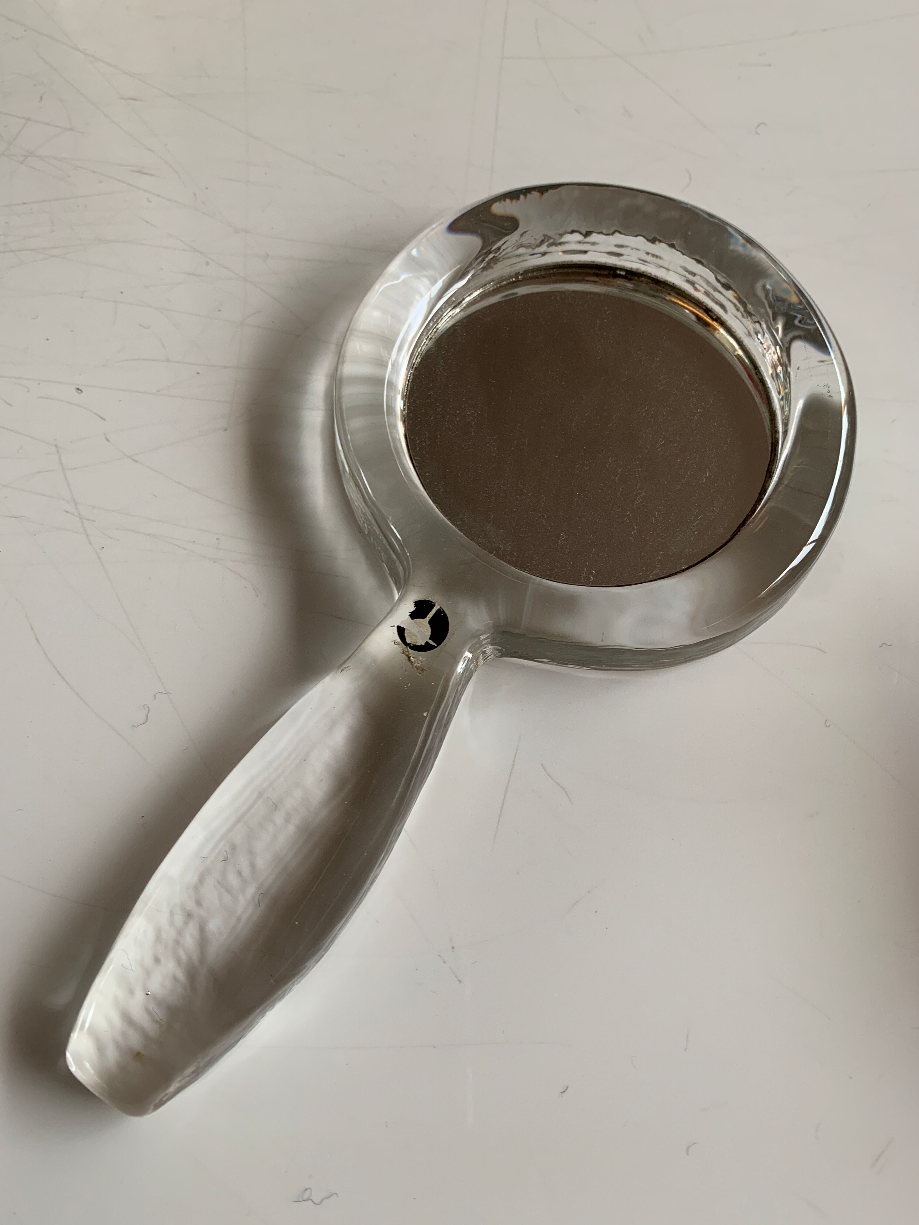 Glass hand facing Walther Glass Germany