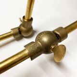 Large double articulated wall lamp design 1950