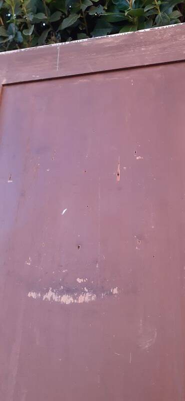 Pair of old cupboard doors h220.5xL75cm each