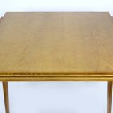 Restored Ash Veneered Extendable Dining Table, 1960s