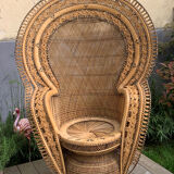 Emmanuelle vintage rattan armchair