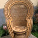 Fauteuil Emmanuelle rotin vintage