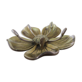 Cendrier  fleur en laiton années 70