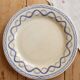 Old Gien Aurélie plate – Ivory earthenware with Lesage fabric pattern