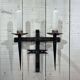 Pair of 1950s wrought iron wall lights