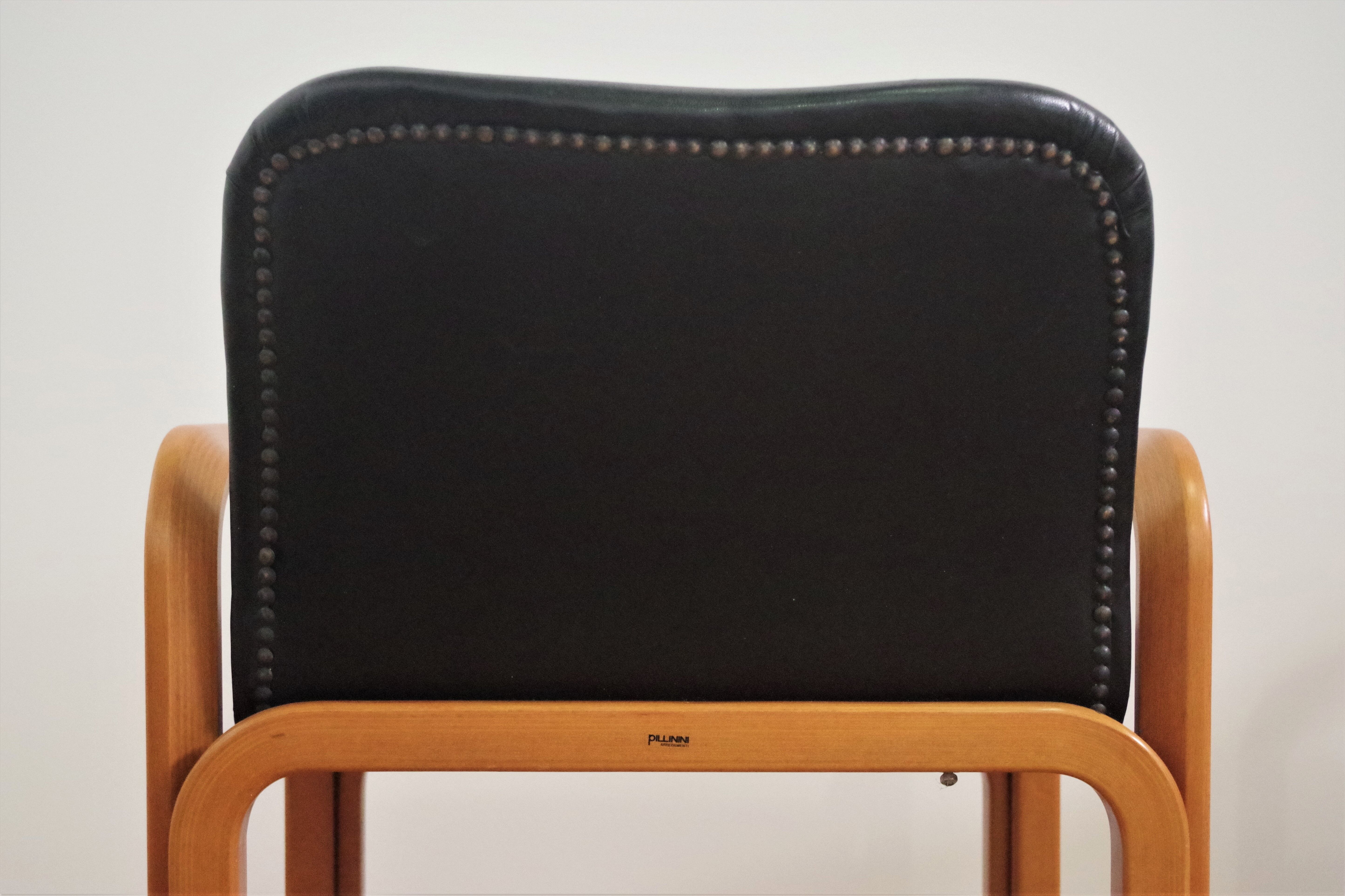 Chairs by pillini furniture, 1970s, set of 4