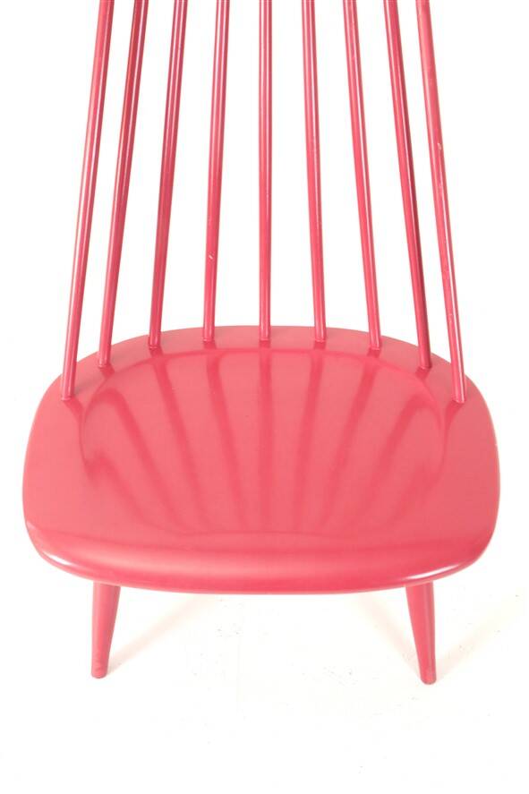 Asko / Ilmari Tapiovaara "Mademoiselle" spindle-back armchair / mid-century modern design / Finland / 1950s-60s