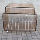 Vinyl trolley on wheels in lucite Modernist design Space-age 1970 MICHEL DUMAS