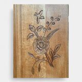Parisian art deco hotel wardrobe in solid raw oak 1930