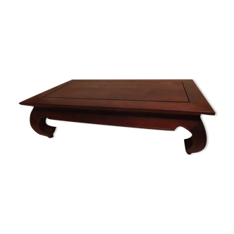 Table basse bois acajou